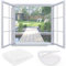 120 x 120 cm 2 Piezas mosquitera para Ventana, con cúter, Adhesiva, se Puede Cortar DIY