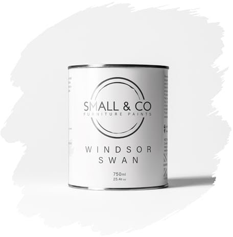 Small & Co Windsor Swan Furniture Paint – 750ml Durable Matt Finish