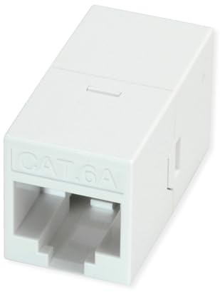 ROLINE RJ-45 Kupplung ungeschirmt, Cat.6A/Klasse EA, weiß