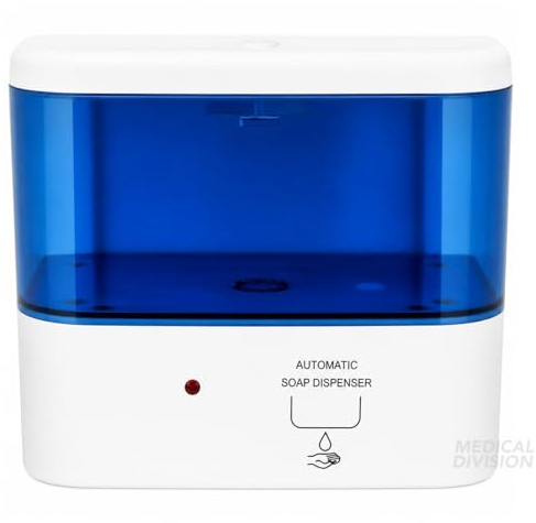 AIESI® Automatisk väggmonterad tvåldispenser med infraröd sensor 500 ml, dispenser för flytande tvål och handdesinfektionsgel, 24 månaders garanti