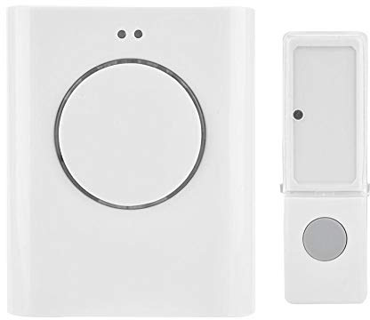 Hakeeta Wireless Doorbell, 200m Distance Control, Stable Signal, Easy to Install, 3 Chimes, Can Download MP3 Songs as Ringtones, Long Standby, 64MB memory, White