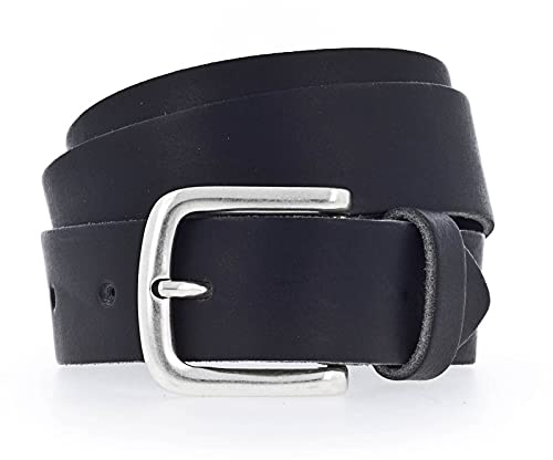 Vanzetti Kindergürtel, robustes, hochwertiges Leder, schwarz Breite: 2,8 cm, 70 cm