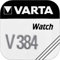 VARTA Pack of 2 Silver Oxide Button Batteries for V384 (SR41) SR736SW 1.55 Volt