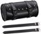 FCQLFYF Universal Motorrad Satteltasche, Schwarz, 21 x 10 x 10 cm, Einstellbare Schnallenriemen, Wasserdicht, Für Meisten Motorräder Und Geländefahrzeuge