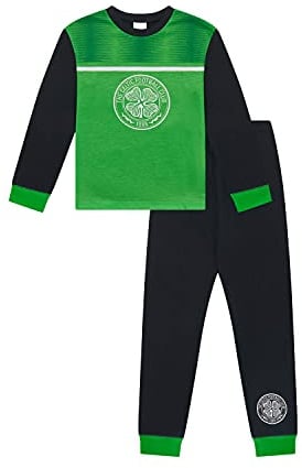 Celtic F.C. Boys Pyjamas PJs Set Ages 3 to 15 Years Old, Official Football Merchandise