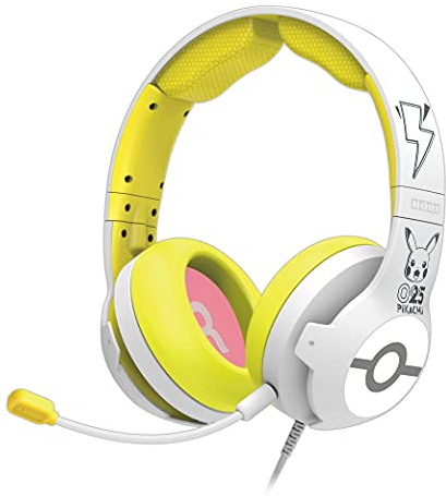 Hori Cuffie Gaming Per Nintendo Switch & Switch Lite Pikachu Pop Ufficiale Nintendo & Pokémon