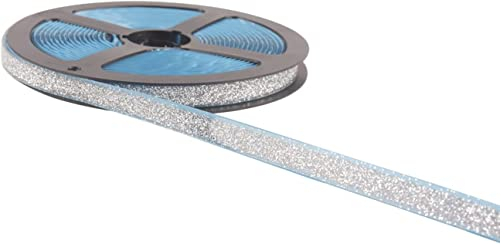 Amerson Dichtungsband Flexible Zierleisten Selbstklebend, zum Abziehen und Aufkleben Dekoband, DIY Wasserabweisend Fugenband zum Herd, Waschbecken, Toilette, Fliesenrand, Wandecke(Silber | 7,5 Mm)