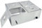TAIMIKO Scaldavivande Professionale bagnomaria Elettrico per Buffet in Acciaio Inossidabile con 4 vassoi