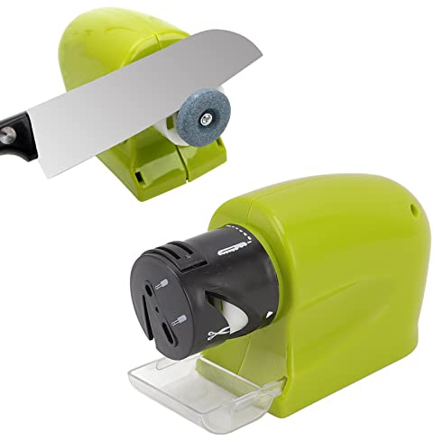 Jeanoko Motorized Knife Blade Sharpener, Electric Knife Sharpener Electric Knife Sharpening Machine Tool for Household Kitchen for Straight Serrated Edgeskitchen Tools