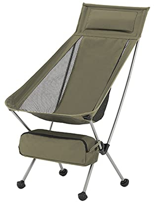 RALIRA Premium-Campingstuhl, klappbarer Campingstuhl, leichte Stühle, Dickes 600D-Oxford, kompakter Outdoor-Rasenstuhl, niedrige und hohe Rückenlehne, leicht zu tragen