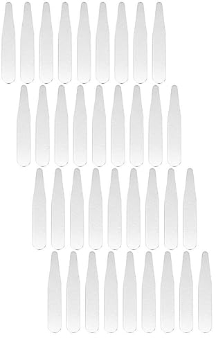 36 Stücke Herren Kragenstäbchen Hemd Edelstahl Metall Hemdkragen Verstärker Stütze Halter Damen Kragen Bleibt Knochen Stäbchen für Hemdkragen Männer Frauen Anzug