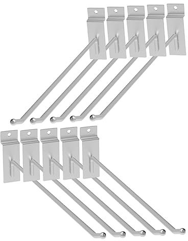 Alipis 32piezas Gancho Para Tablero De Canaleta Simple De Colgadores De Almacenamiento Para Estantes De Supermercado Organizadores De Paneles Perforados Uso Tiendas y Comercios