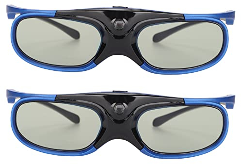Leapiture 2 STÜCKE 3D-Brille, 144 Hz DLP Link 3D-Brille Wiederaufladbare 3D Active Shutter-Brille Für Alle DLP Link 3D-Projektoren