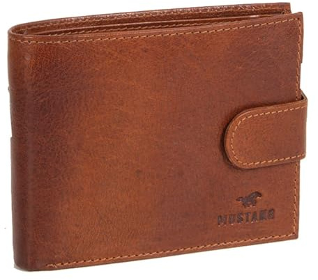 MUSTANG Leder Geldbörse Triest Handan Wallet Cognac Hellbraun