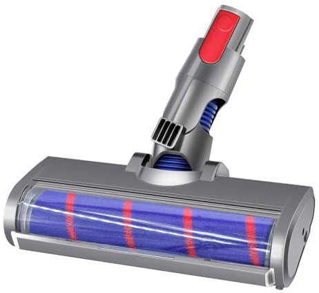 WuYan Floor Head Soft Roller Brush for Dyson V7 V8 V10 V11 Vacuum Cleaners Parts Rotatable Motorhead with LED Headlight.