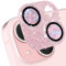 CloudValley Protection Objectif Caméra Arrière Compatible avec iPhone 15 et iPhone 15 Plus, [Couverture Complet] 9H Dureté Film Trempé Protection Lentille Accessoire, Rose pailleté