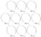 sourcing map 10Pcs Double Wire Hose Clamp, 140-150mm Adjustable Stainless Steel Wire Hose Clips with M8 Bolt for Dust Collection Hose, Pump Hose Pipe
