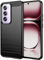Wookfiss Cover per OPPO Reno 12 5G Custodia, [Fibra di Carbonio] Morbido TPU Custodia, Anti Scivolo Anti Antiurto Case per OPPO Reno 12 5G -Nero