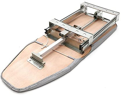 ASumPio Hiding Ironing Board Retractable Ironing Board,Closet Built in Ironing Board,Mounted in Drawer Sliding Out Iron Board with Cover Swivel Pull Out Ironing Statio Folda,Cream Color