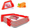 WMLBK Cold Meat Container,4 Pack Plastic Preservation Tray Reusable Food Storage Container Vacuum Food Preservation Tray Fresh Tray Storage