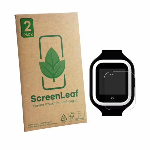ScreenLeaf 2 Stück Schutzfolie für SaveFamily Iconic Plus 4G [nachhaltiger Displayschutz, Folie, transparent, kratzfest]