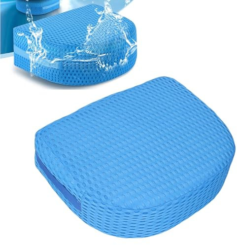 Whirlpool Sitzkissen, Badewannenkissen mit Rutschfester Unterseite Whirlpool Sitzerhöhung Badewannen Sitzkissen Atmungsaktiv Waschbar Schnelltrocknend 5 Zoll 3D 4D