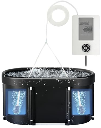 ianjetty Generatore di ozono per vasca ad immersione fredda, generatore di ozono da 2000 mg/h, per mantenere il bagno di ghiaccio o la vasca idromassaggio pulita, accessori per filtro a immersione