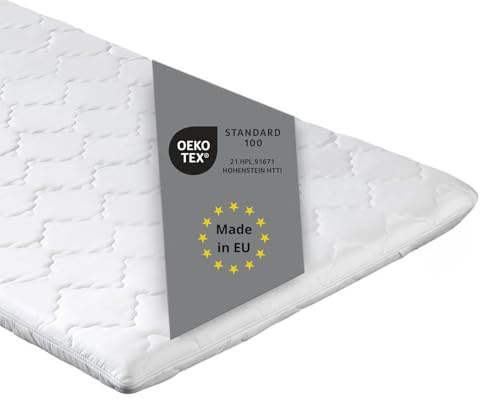 liebling Visco Topper 200x200cm, viscoelastischer Matratzentopper mit Memory Foam Effekt, Viscoschaum, Matratzenauflage 200x200, Made in EU, Oekotex 100