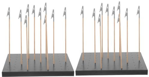 Tofficu 2 Sets Spray Paint Stand Set Grid Wall Hooks Stationary Organiser Wire Panel Wall Grid for Photo Paint Roller Extension Pole Clips Clamps Airbrush Spray Booth Model Paint Plastic