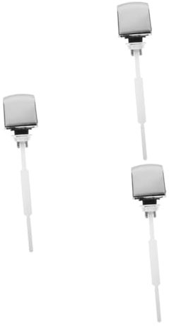 Housoutil 3St Toilettentaste toilettenbauteile WC Zubehör WC-Drucktaste Toiletten Druckknopf Toilettengriff tauschen Toilettenspülung Tasten Zubehör für Toilettentanks Toilettenspültaste Abs