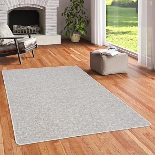 Snapstyle Feinschlingen Teppich Niva - Melierter Designer Teppich aus 100% Polypropylen, Pflegeleicht & Strapazierfähig, Modern für Wohnzimmer, Flur & Läufer, Langlebig und Robust in Creme