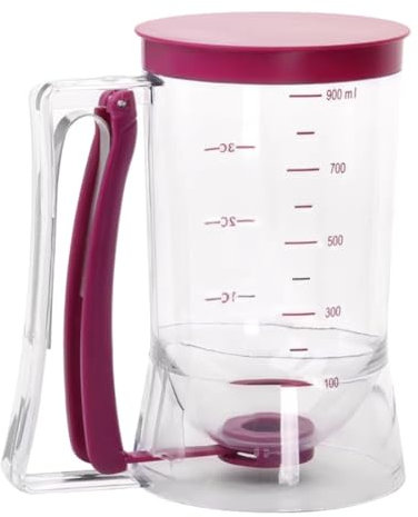 Frilla 900 ml Teigspender mit Griff und Silikonventil für präzises Dosieren, einhändig – BATTERUP
