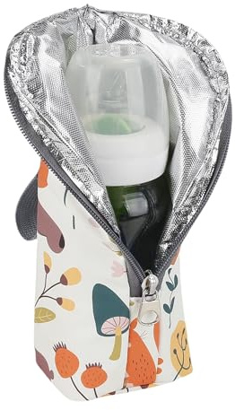 Generisch Babyflaschen Wärmetasche - Babyflaschen Tragetasche mit Wärmefunktion - Wasserfeste Tragetasche Mit Adjustierbarem Gurt, Aufbewahrungspraktisch & Reisezubehör Für Muttermilch Und Getränke