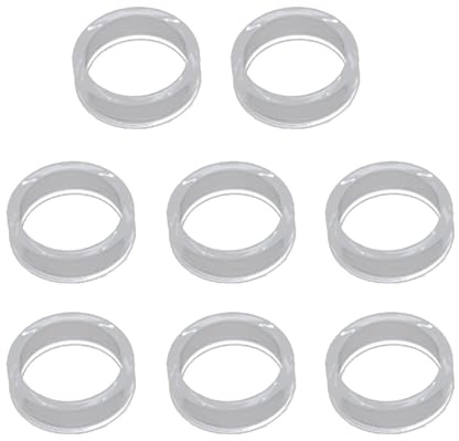 Pack of 8 Thumbstick Guard Rings Silicone & Easy to Install Protector Rings Simple Installation for P5 Consoles Controller Joysticks Protector