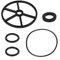 Kit de joint torique de rechange pour filtre de piscine - Valve multi-voies de 3,8 cm - Montage latéral supérieur avec joint de direction
