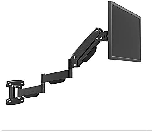 TV Bracket Tv Wall Mount Monitor Wall Mount Bracket, Fits 17 to 27 Inch Sn, Black Height