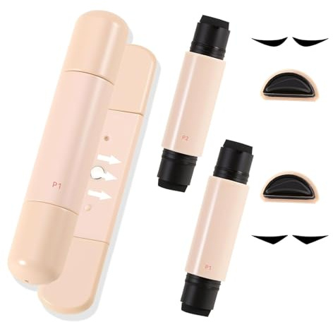Muorruo Magnetischer Eyeliner-Stempel – 2 verschiedene Winged-Cat-Eye-Schablonen, wasserfester Flüssig-Eyeliner-Stift für Anfänger, zwei Winged-Spitzen für das linke und rechte Auge