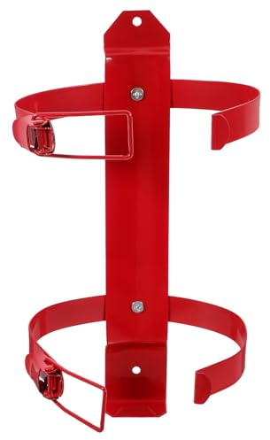 HOLIDYOYO Supporto Estintore Auto 2kg in Ferro, Staffa da Muro Compatta per Rapido Accesso, Installazione Facile, Uffici e Barche