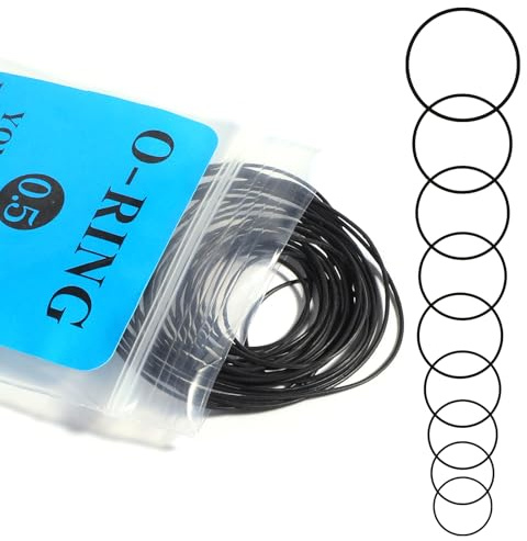 25 Stück Uhr Dichtung O Ringe Set, 0,5mm Uhr Rückseite Abdeckung Dichtungsring Wasserdichte Uhrenrückseite Gummidichtungsset für die Uhrenreparatur Zubehör