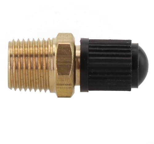Valvola di riempimento in ottone progettata per serbatoi di compressori d'aria con filettatura da 1/4 NPT e 1/8 NPT utilizzata nelle attività di sigillatura e deflazione di gonfiaggio (1-8 NPT-tipo