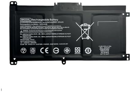 ZHALUOZ Batterie BK03XL pour HP Pavilion X360 Convertible 14m-ba0xx 14-ba000 14m-ba013dx 14m-ba011dx 14m-ba1xx 916811-855 916812-855