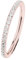 Ernstes Design Evia Ring, Vorsteckring, Beisteckring, Edelstahl rosé beschichtet mit Zirkonia rundherum R455.WH (62 (19.7))