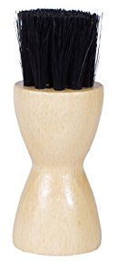 Kaps Shoe Polish Applicator Brush - Wooden Handle Dauber - 100% Authentic Horsehair Bristle Brush - Perfect For Applying Oil And Polish - Small