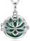 EUDORA Harmony Ball Lotus Anhänger, Bola Klangkugel Schwangerschaft, Engel Anrufer Halskette Schmuck Geschenk für Mädchen Mutter Schwester Tochter Frauen Lehrer, (76,2cm, 20mm)