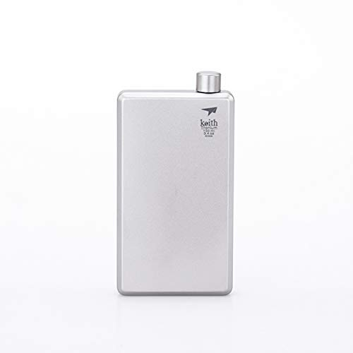Keith Ti9306 Flachmann aus reinem Titan, 120 ml