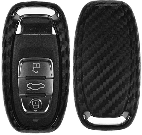 Carbon Soft Case Schutz Hülle Auto Keyless Schlüssel für Audi A4 8K A5 8T 8F A6 A7 C7 R8 Q5 8R A8