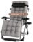DQCHAIR Schwerelosigkeit Chaise Lounges Patio Lounger Klappstuhl Outdoor Verstellbare Liege Strand Camping Tragbaren Stuhl Für Schwere Menschen Mit Kissen (Color : Gray)