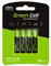 Green Cell Piles Rechargeables AAA 800 mAh 1.2V – Pack de 4, Batteries Ni-MH Pré-chargées, Écologiques et Durables, pour Appareils Électroniques, Télécommande, Caméra, et Plus