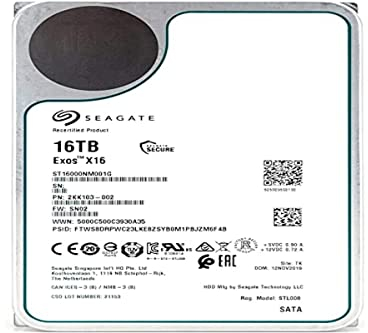 Seagate Exos X16 3.5 16000 Go Série ATA III