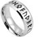 TQWSVUM Nordic Herren Edelstahl Viking Kreis Ring, Handgemachter Polierter Odin Amulett Daumenring, Jungen Mittelalter Charme Ehering Skandinavischer Schmuck(Silver,11)